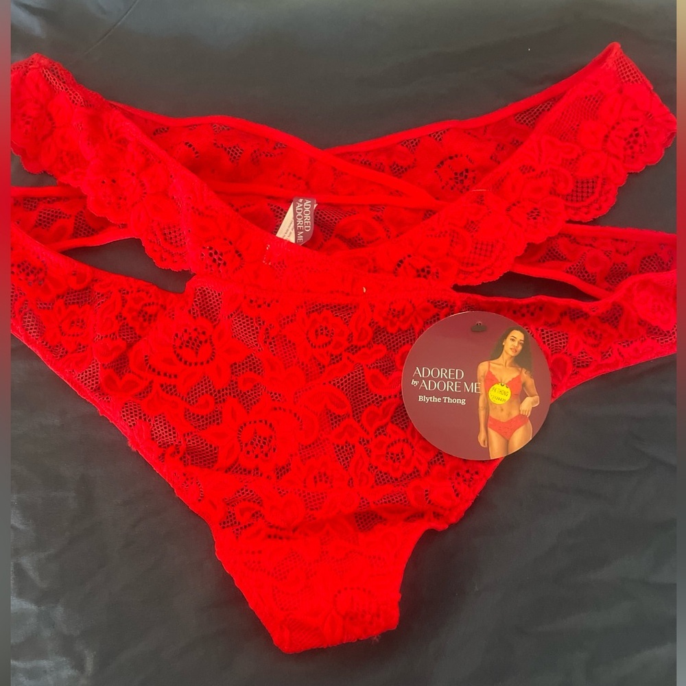 Brand new size 2X red thong
